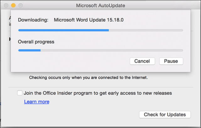 Word for mac 2008 check for updates